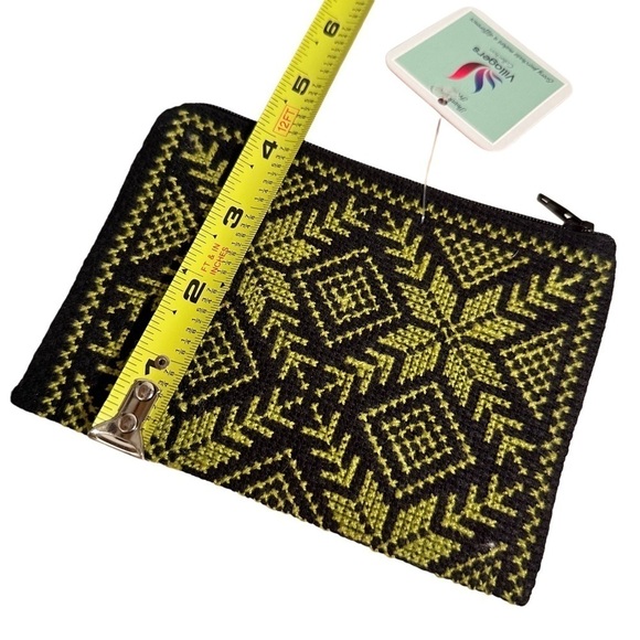 Tatreez Handmade Crossbody & Wallet Pouch Embroidered Cross Stitched Palestinian - Picture 7 of 16
